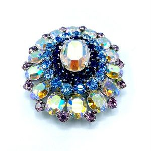 Iridescent Vintage Broach - Costume Pendant